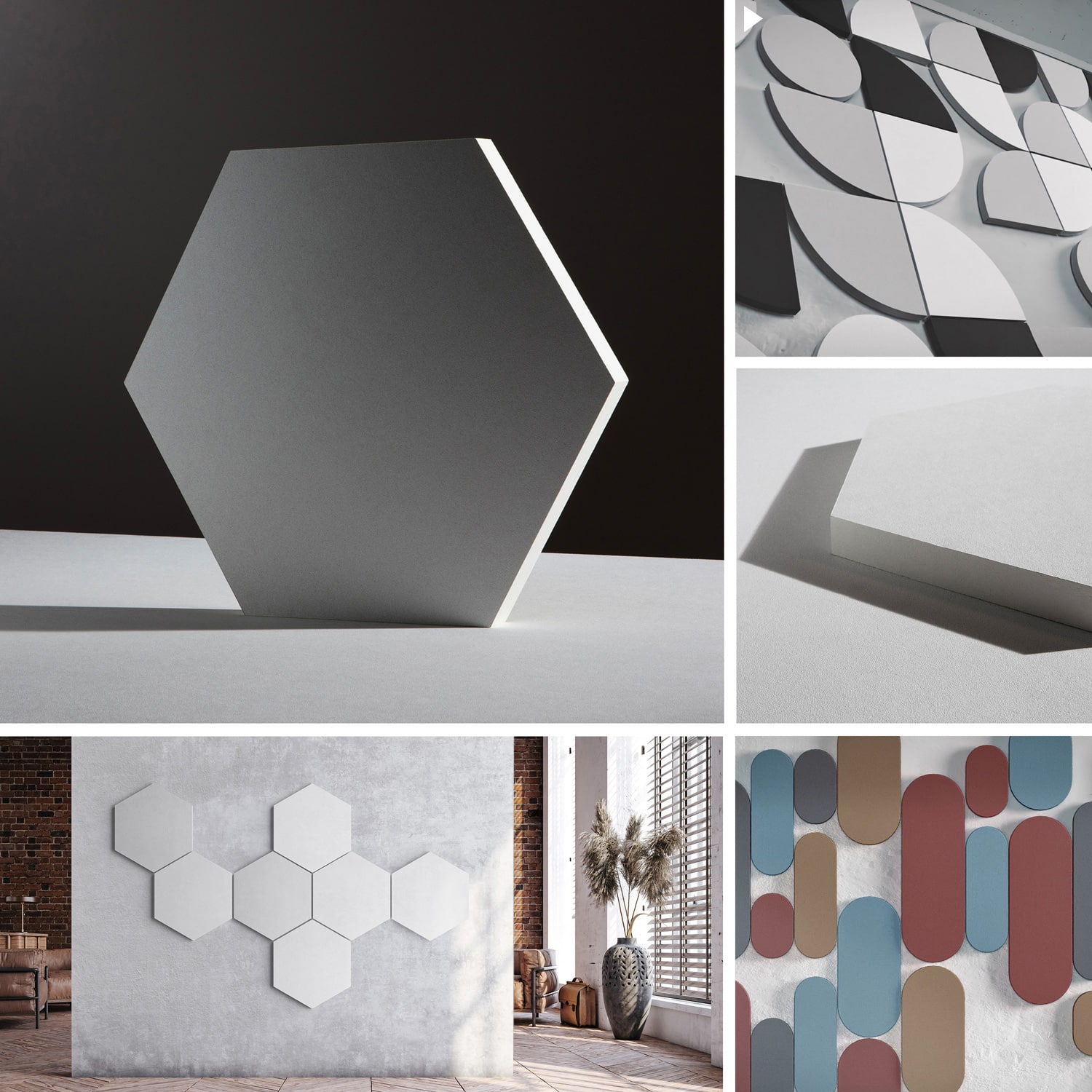 Fritthengende absorbenter i åpent kontorlandskap